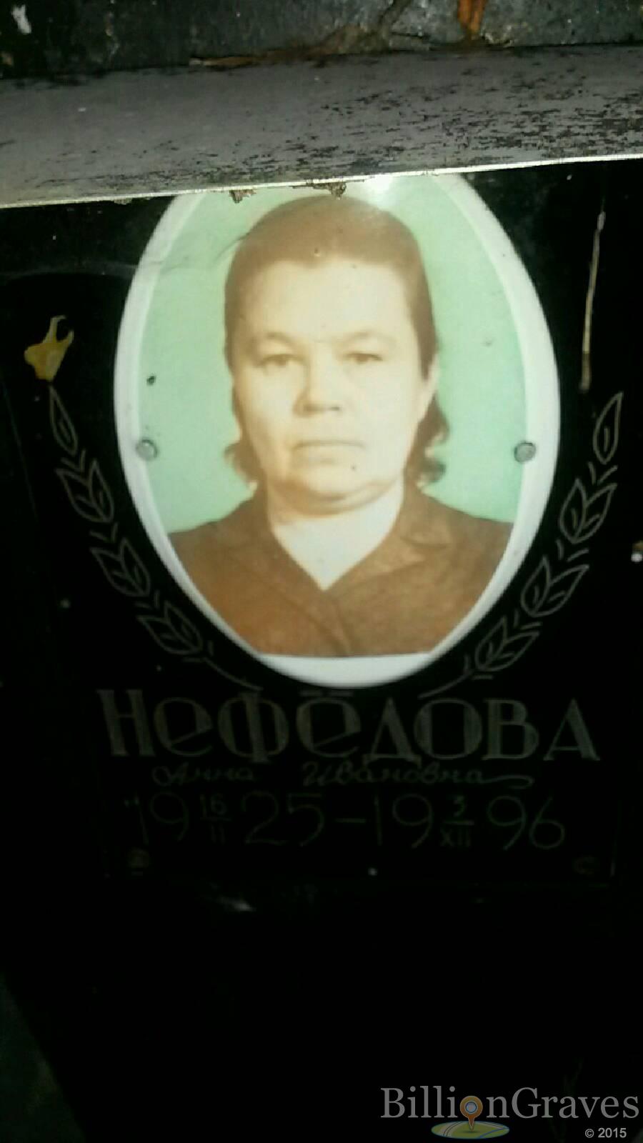 Нефёдова Анна Ивановна