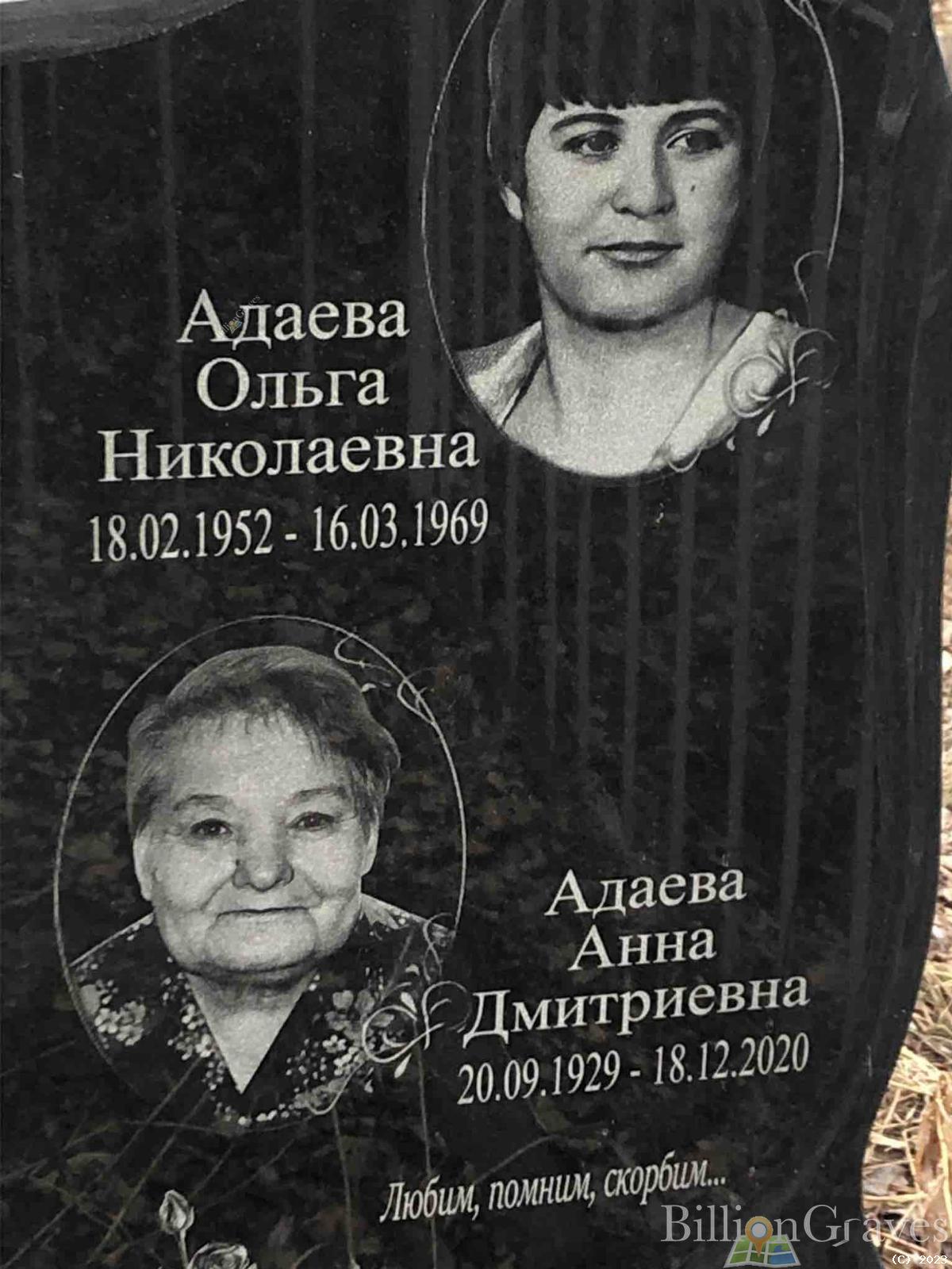 Адаева Анна Дмитриевна