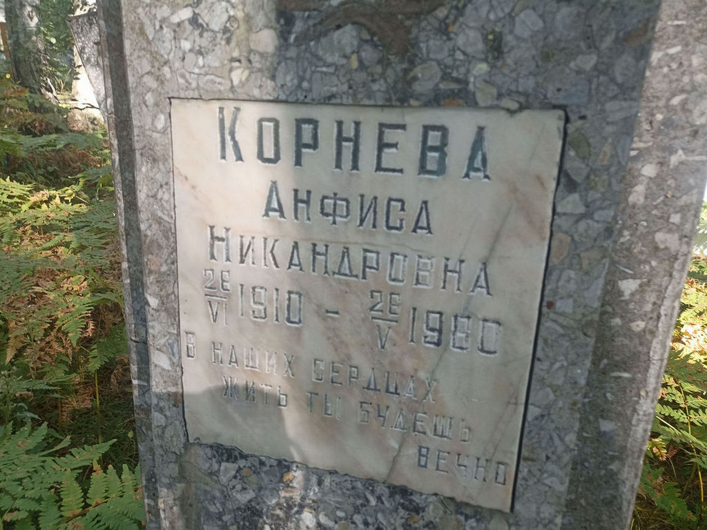Корнева Анфиса Никандровна