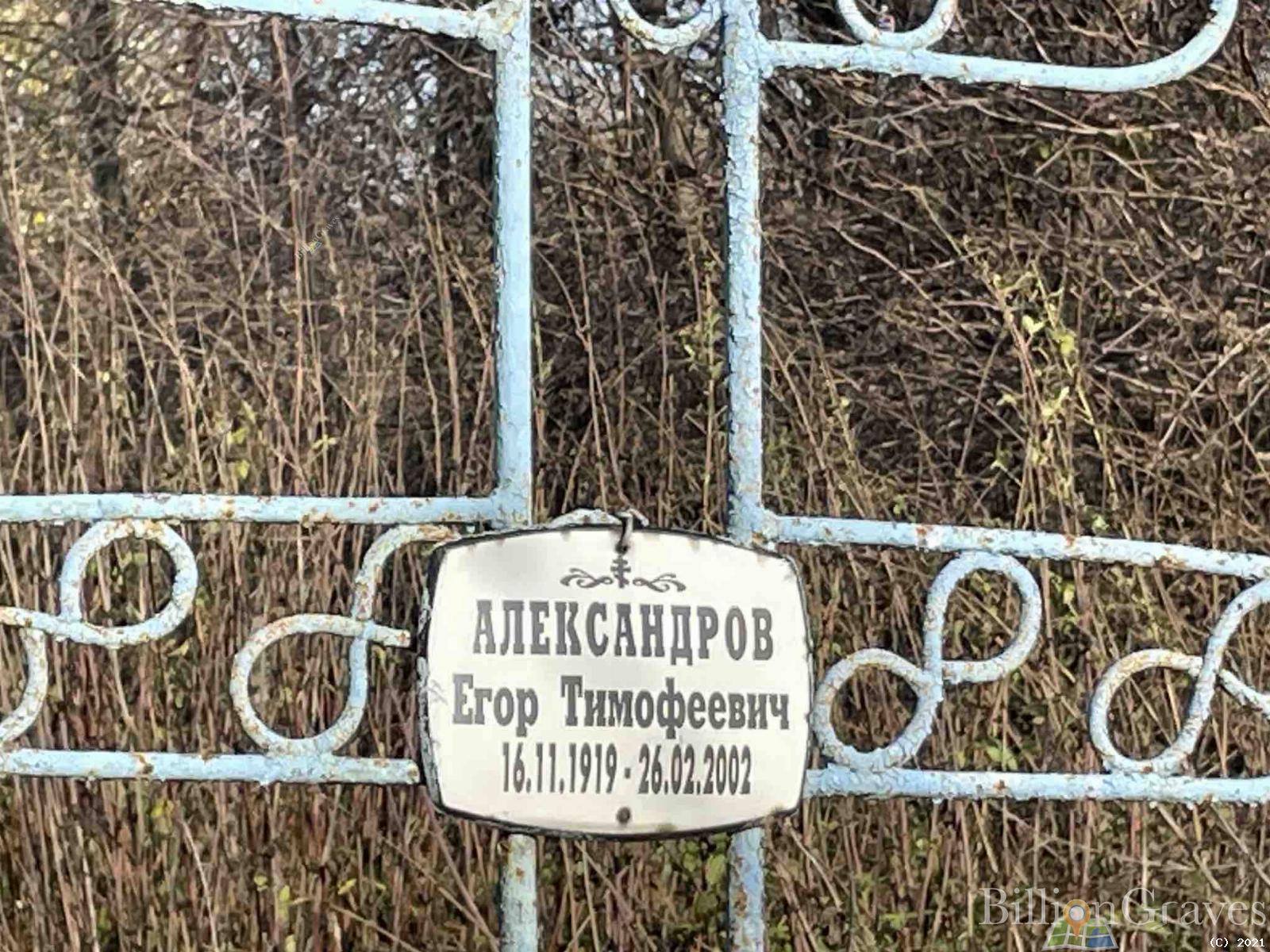 Александров Егор Тимофеевич