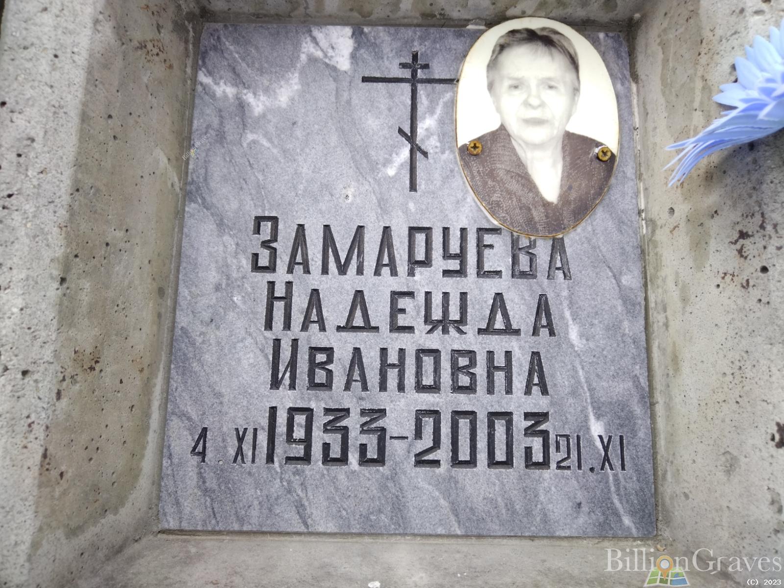 Замаруева Надежда Ивановна