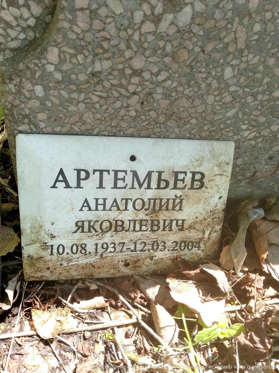 Артемьев Анатолий Яковлевич