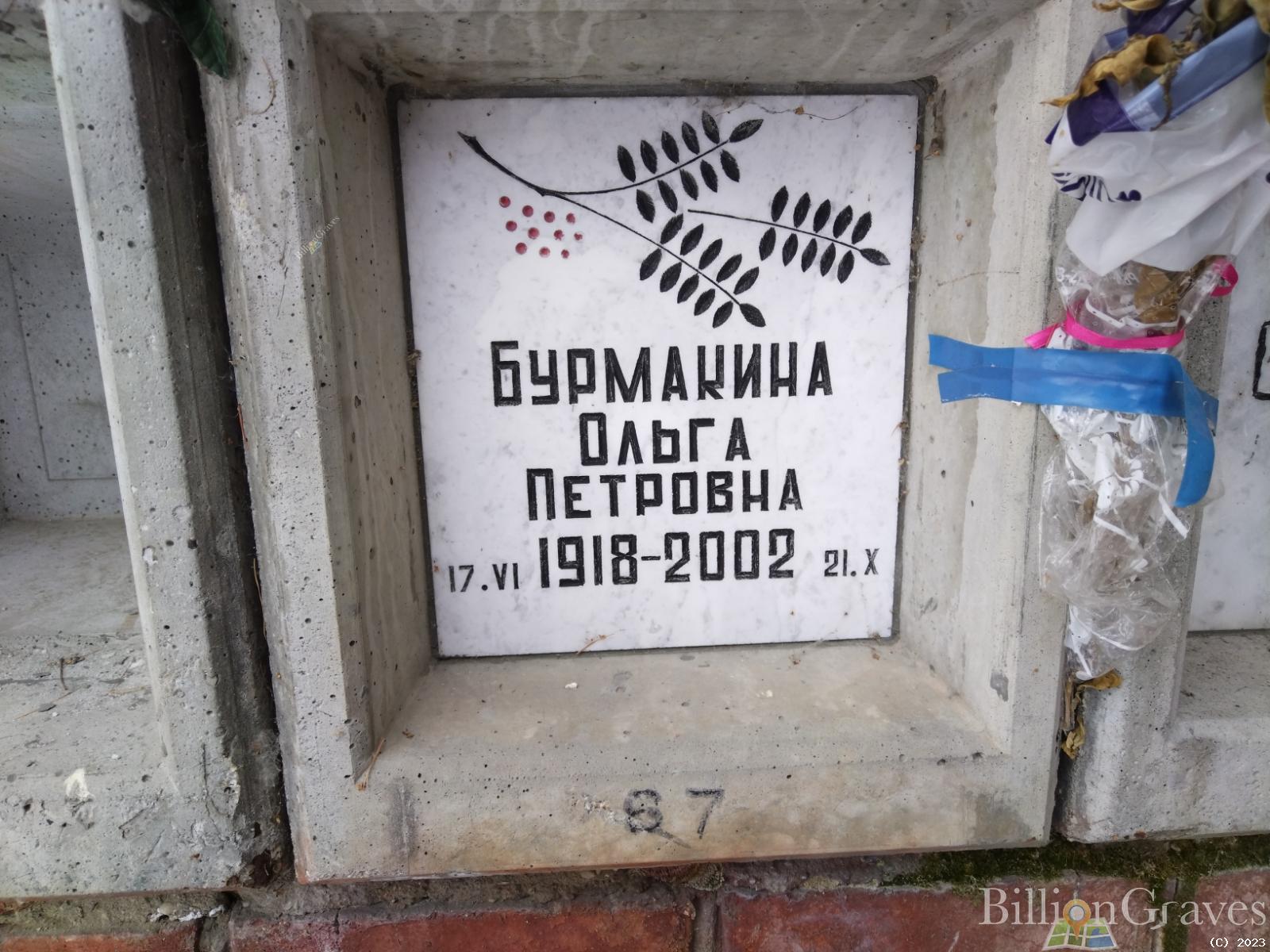 Бурмакина Ольга Петровна