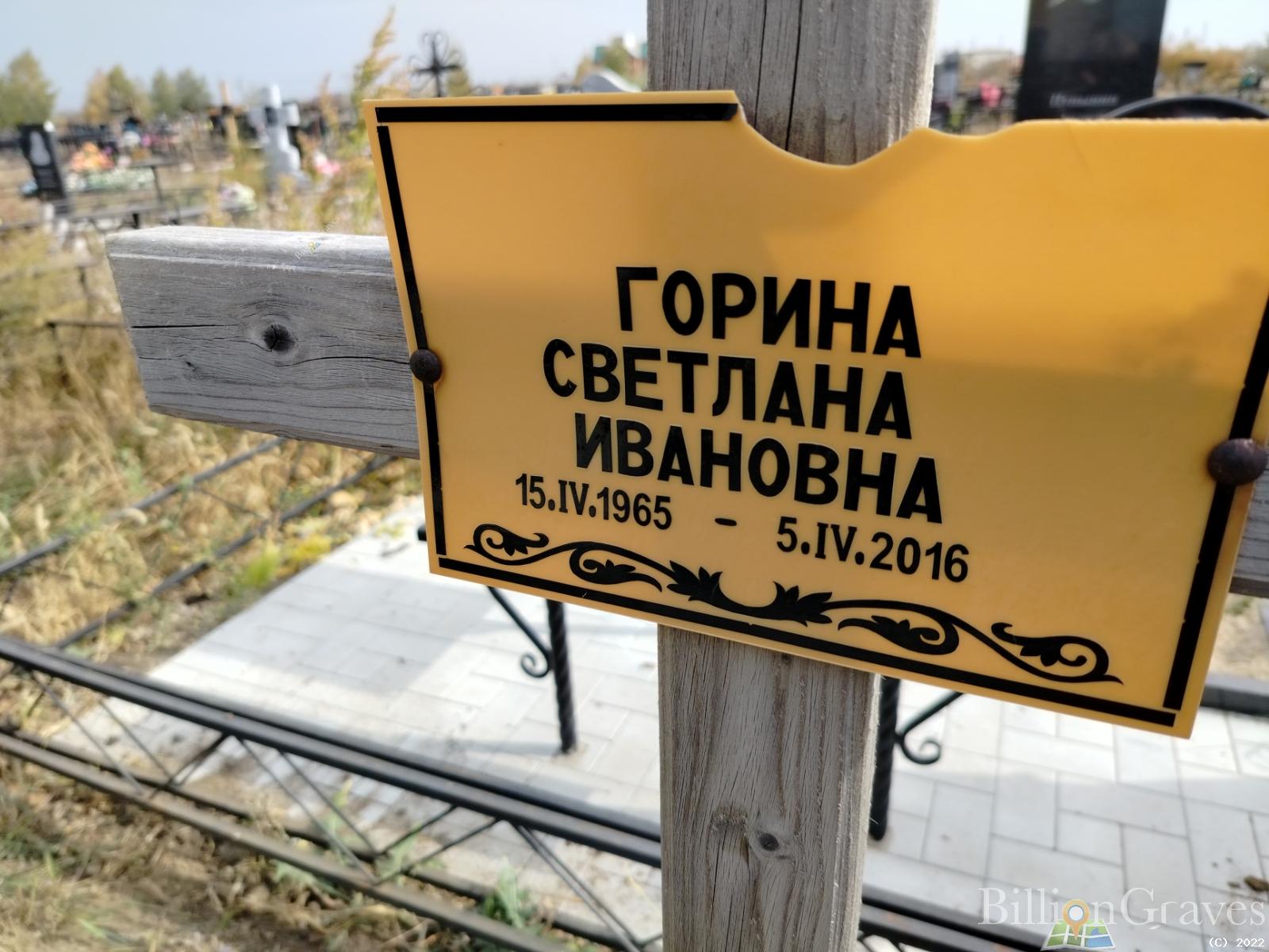Горина Светлана Ивановна
