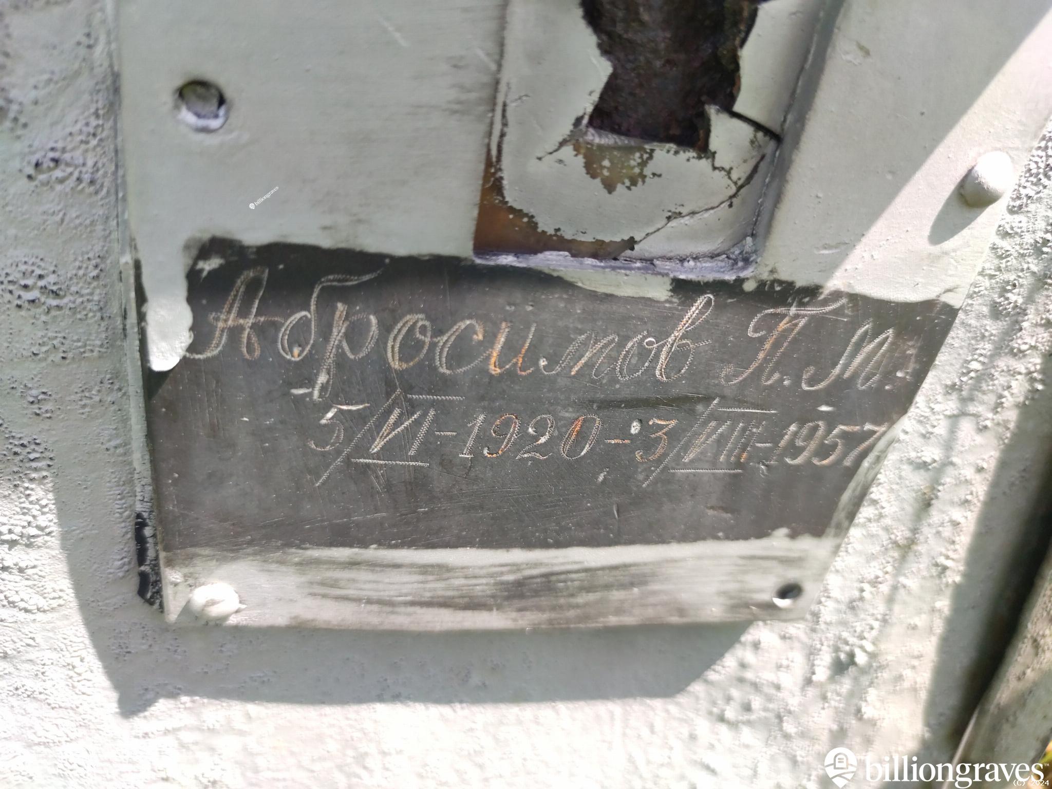 Абросимов П. М.