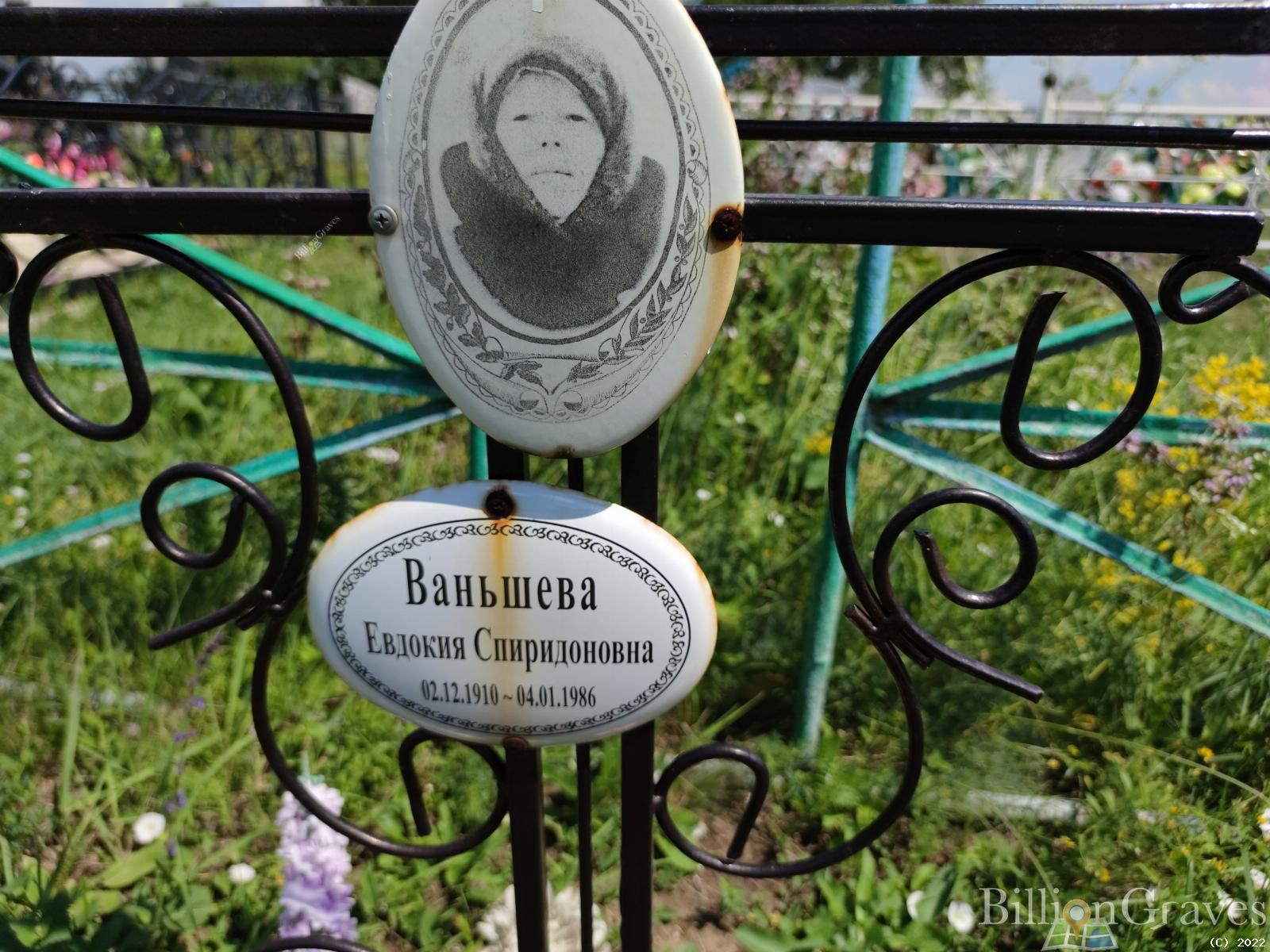 Ваньшева Евдокия Спиридоновна