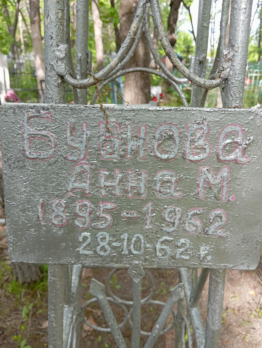 Бубнова Анна М