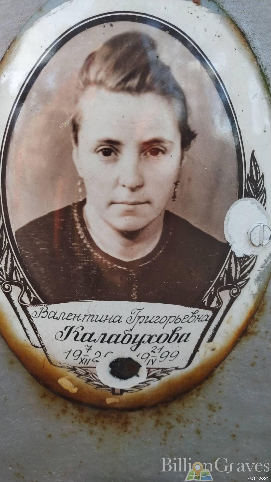 Калабухова Валентина Григорьевна