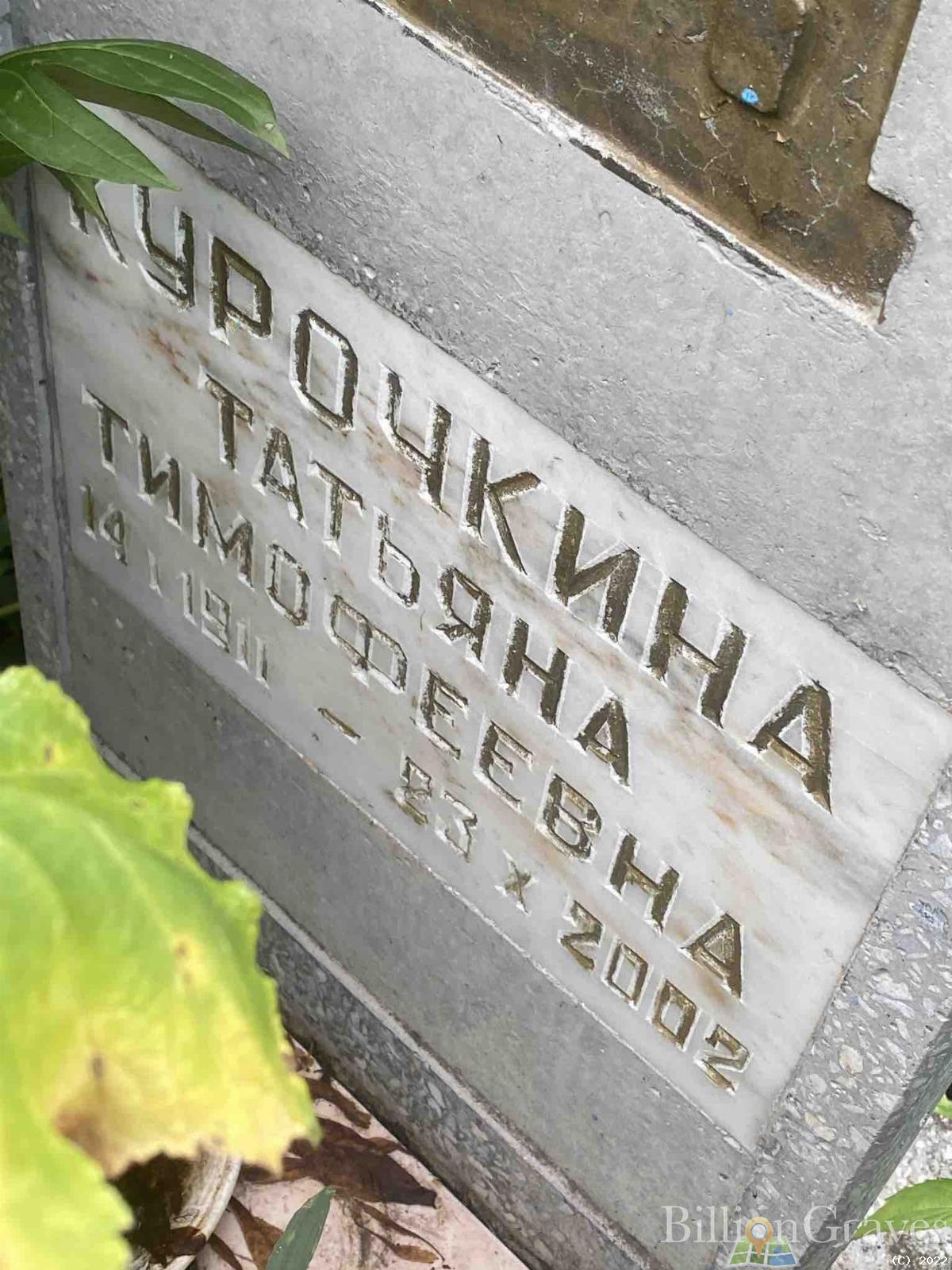 Курочкина Татьяна Тимофеевна