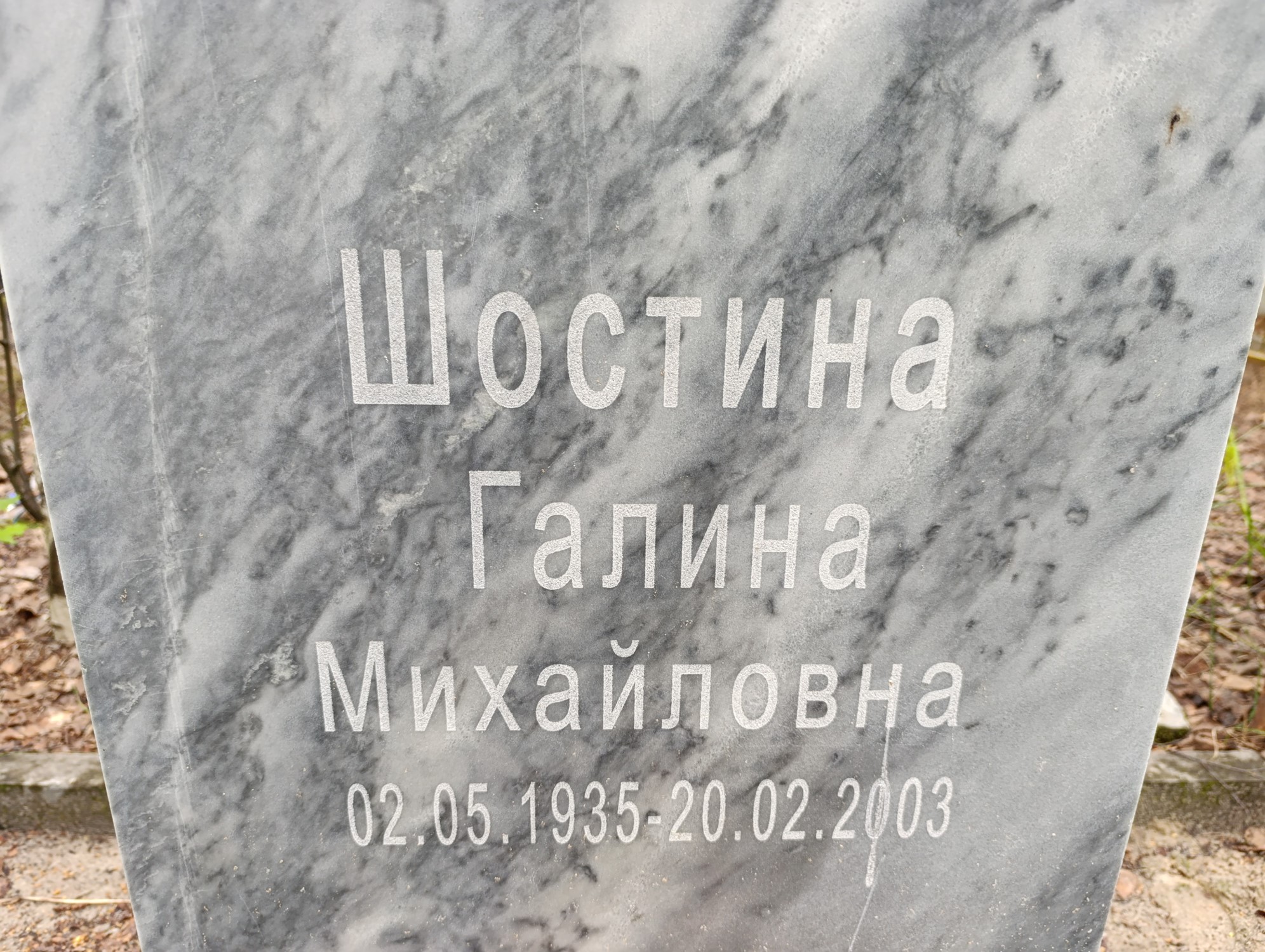 Шостина Галина Михайловна