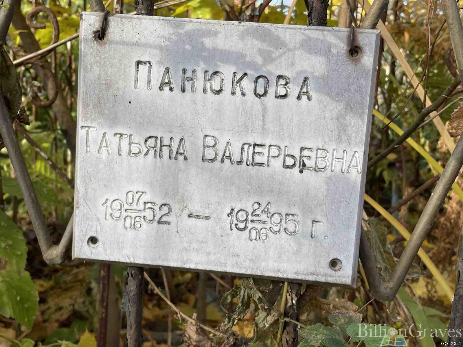 Панюкова Татьяна Валерьевна