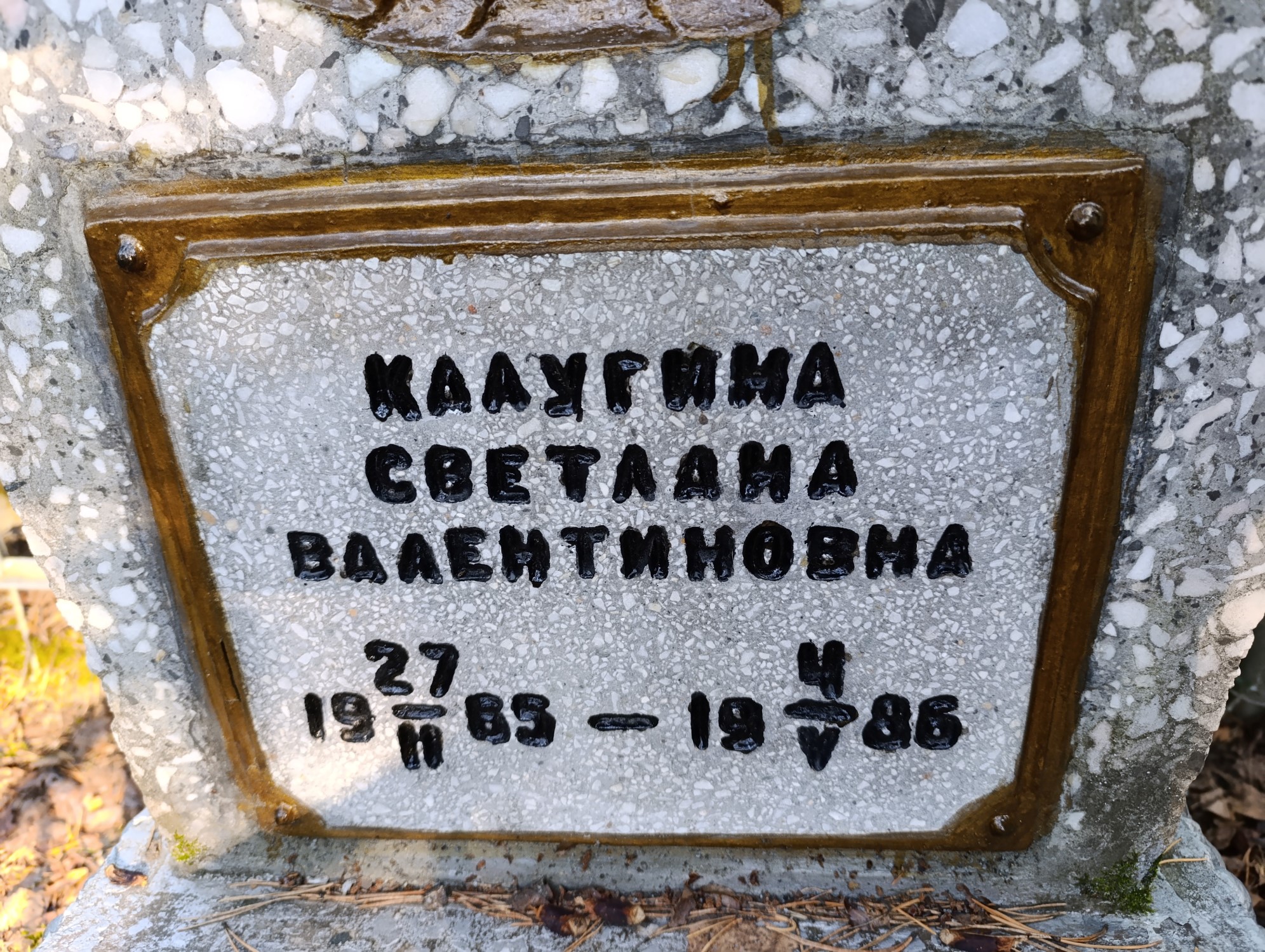 Калугина Светлана Валентиновна