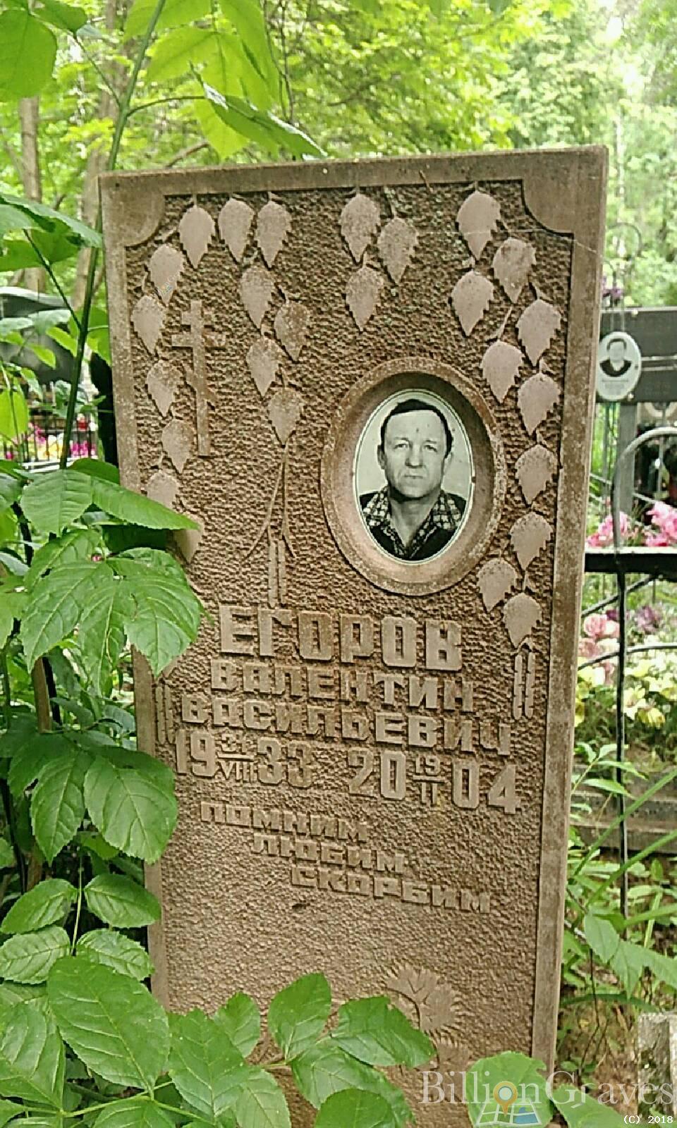 Егоров Валентин Васильевич