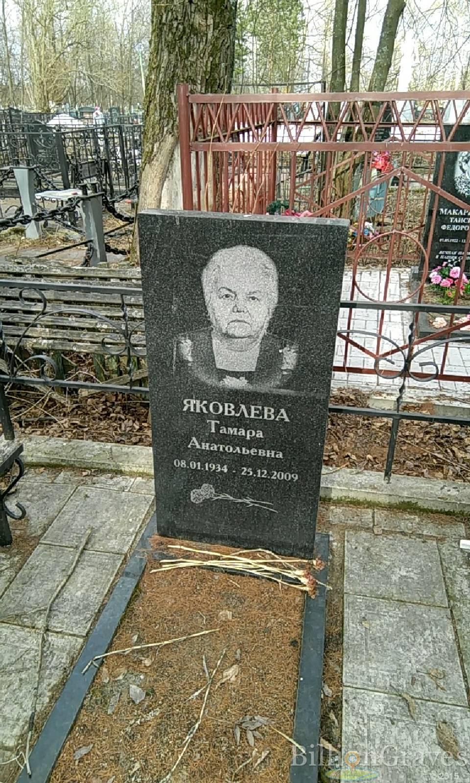 ЯКОВЛЕВА ТАМАРА АНАТОЛЬЕВНА