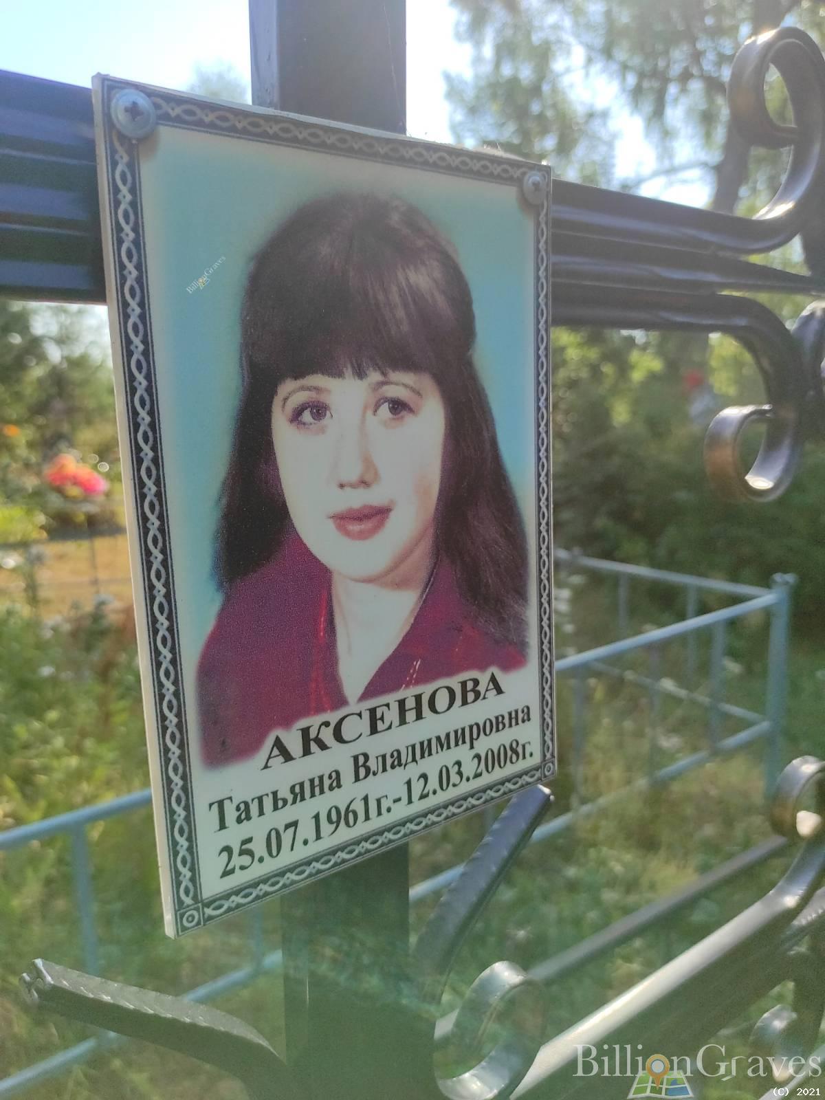 Аксенова Татьяна Владимировна