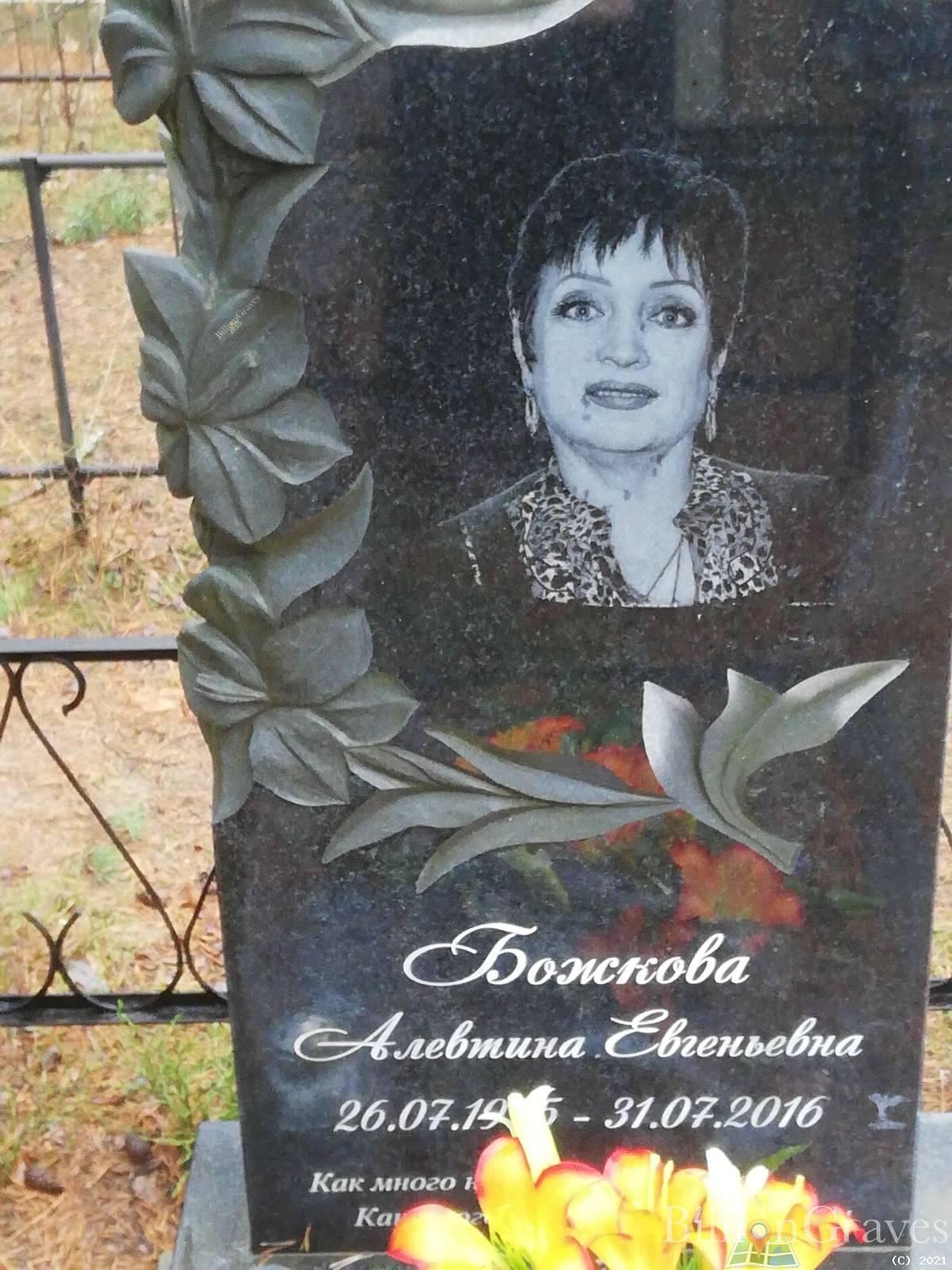 Божкова Алевтина Евгеньевна