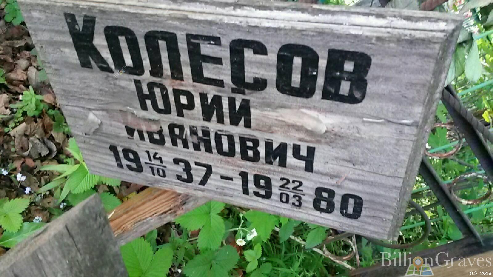 колесов юрий иванович