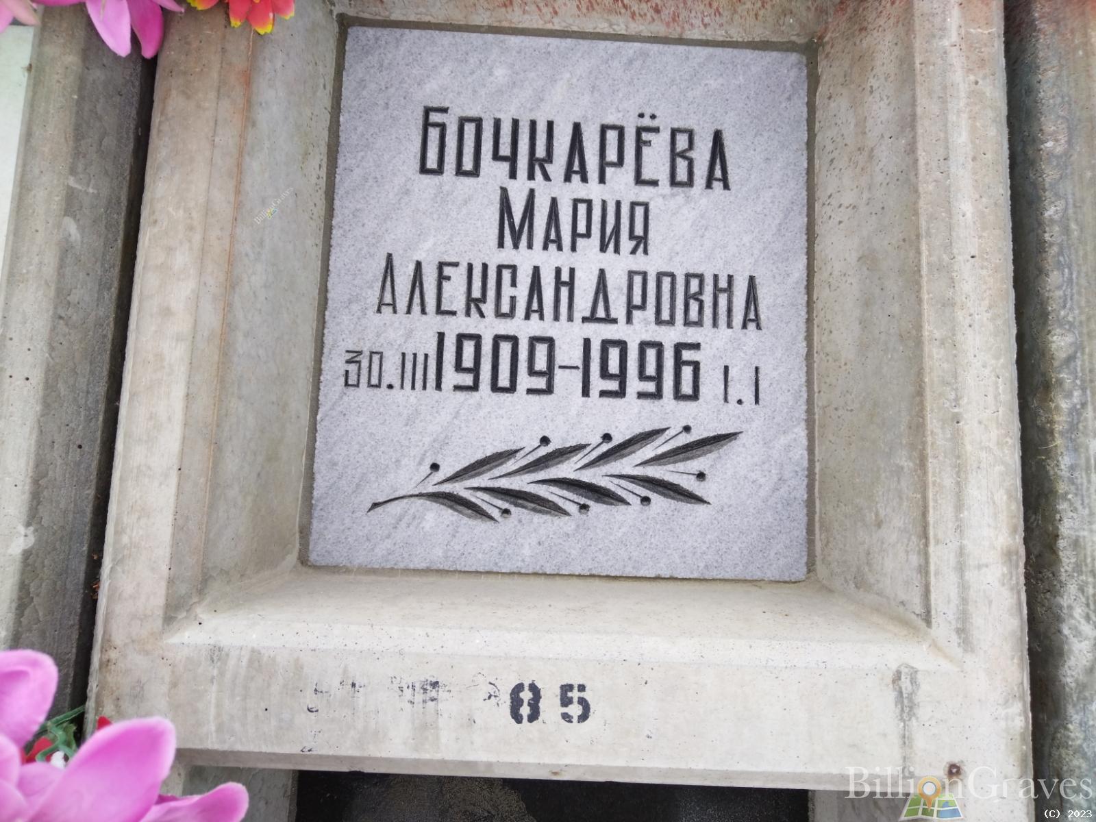 Бочкарева Мария Александровна