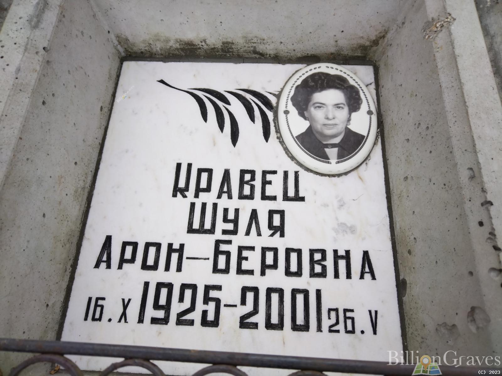 Кравец Шуля Арон-беровна