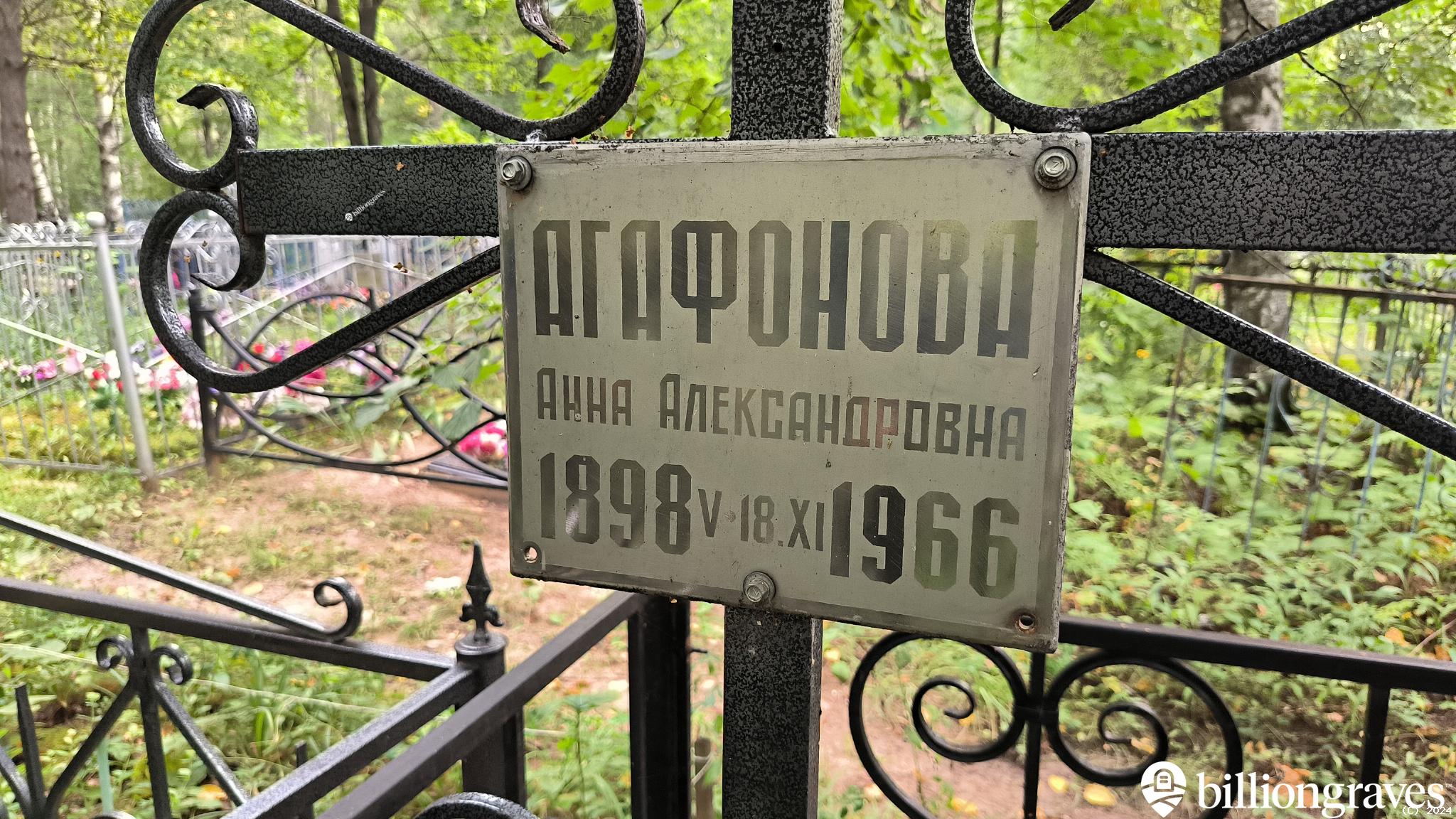 Агафонова Анна Александровна