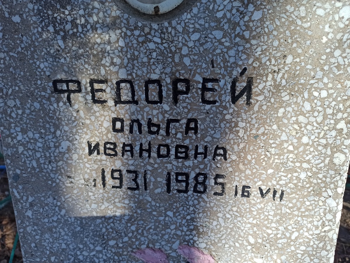 Федорей Ольга Ивановна