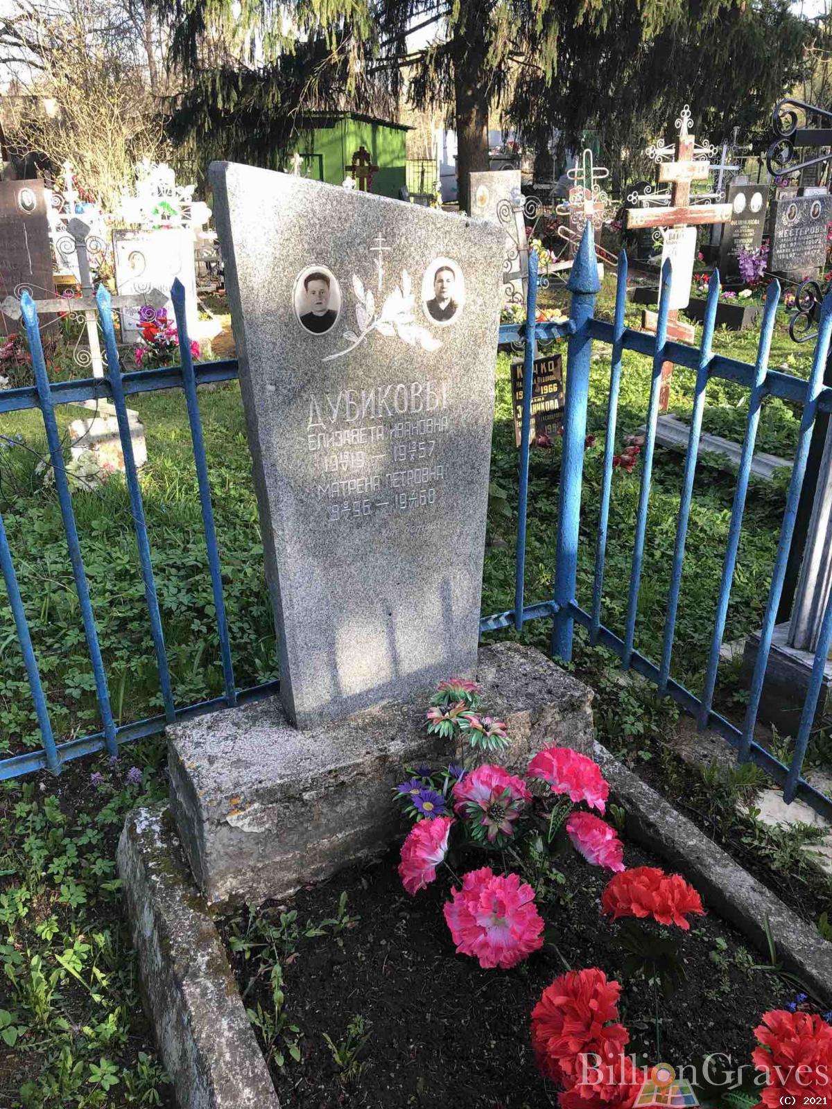 Дубикова Елизавета Ивановна