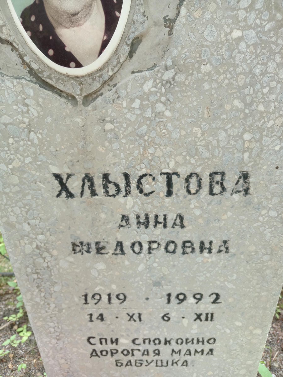 Хлыстова Анна Федоровна