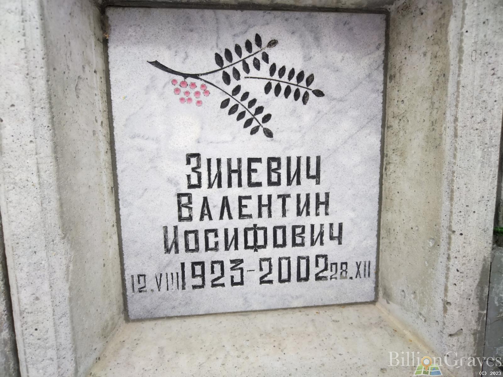 Зиневич Валентин Иосифович