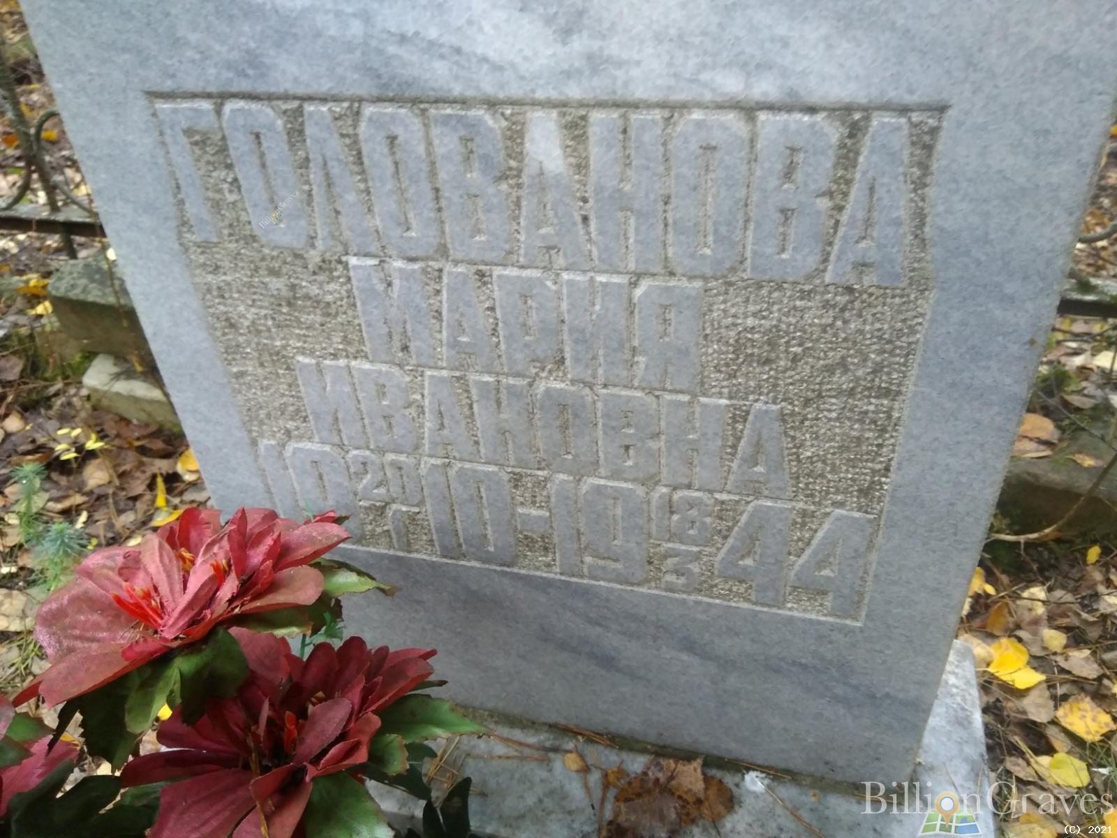 Голованова Мария Ивановна