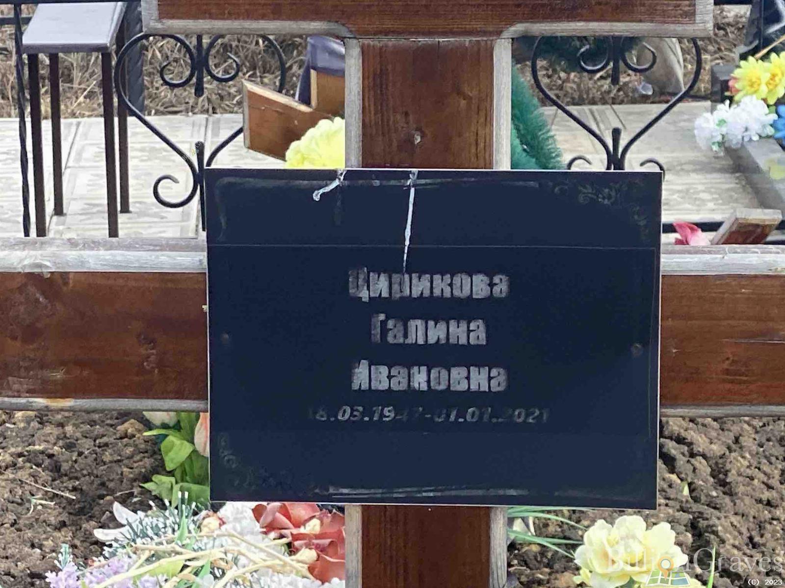Цирикова Галина Ивановна