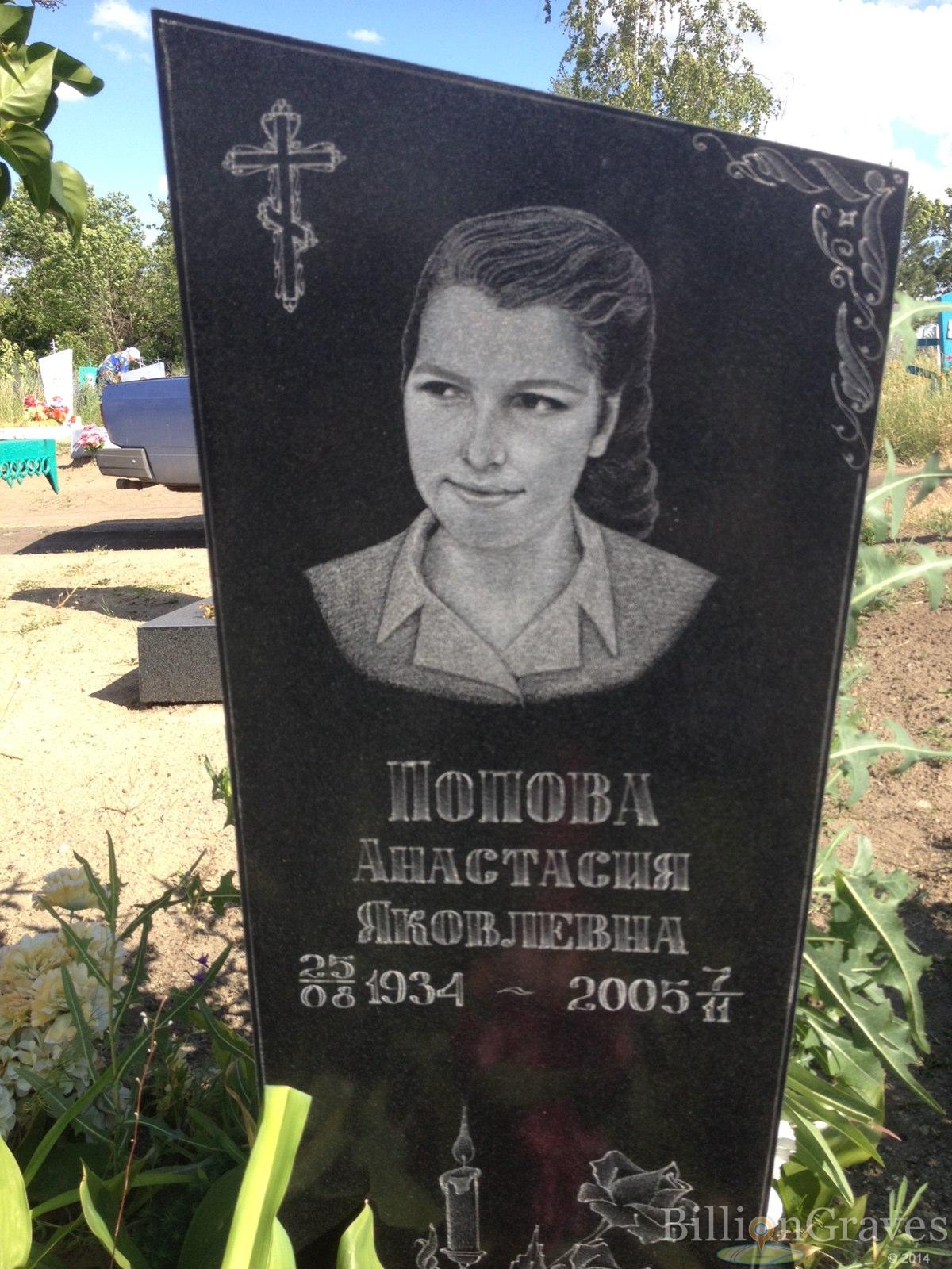 Попова Анастасия Яковлевна