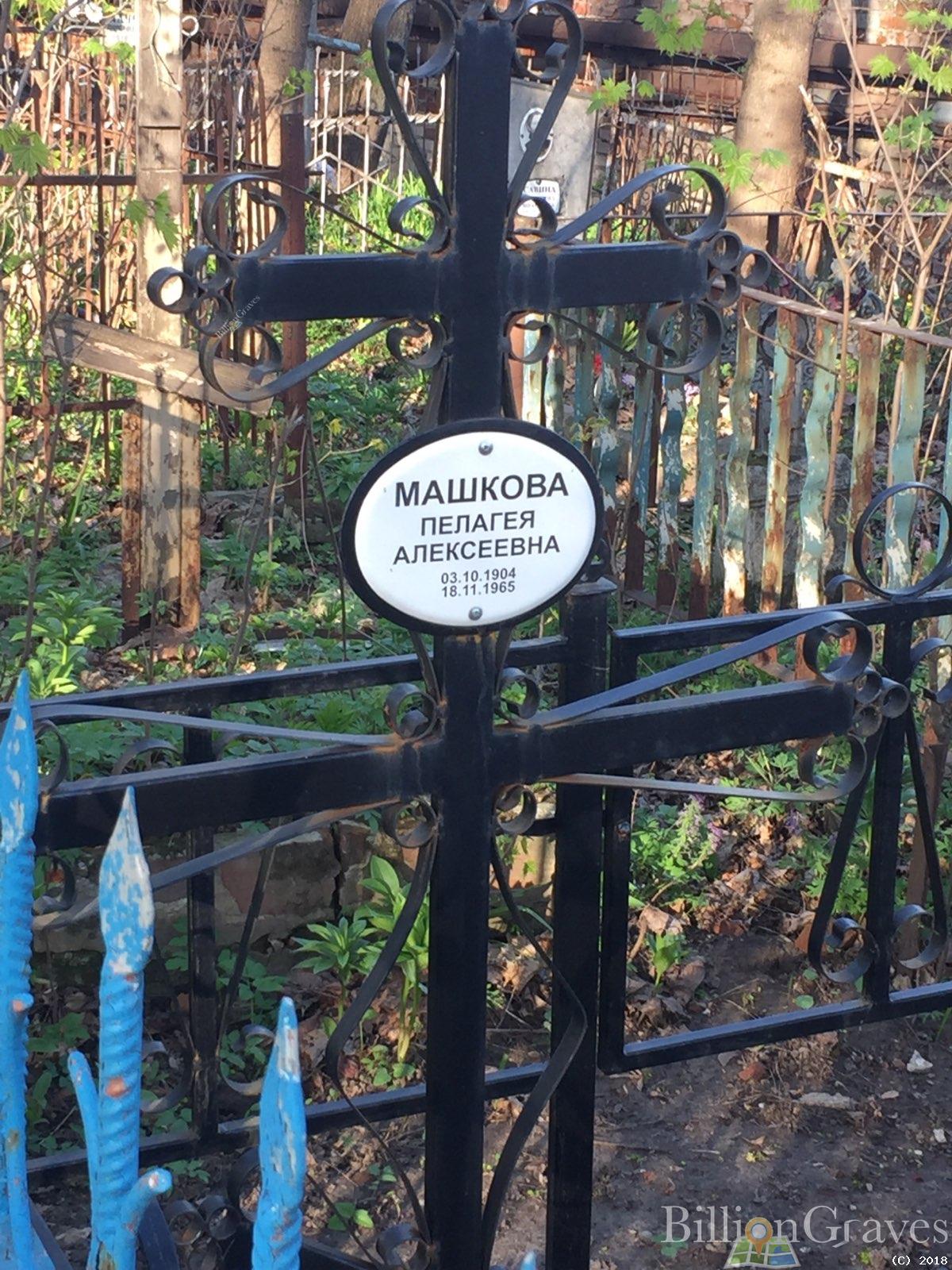 Машкова Пелагея Алексеевна