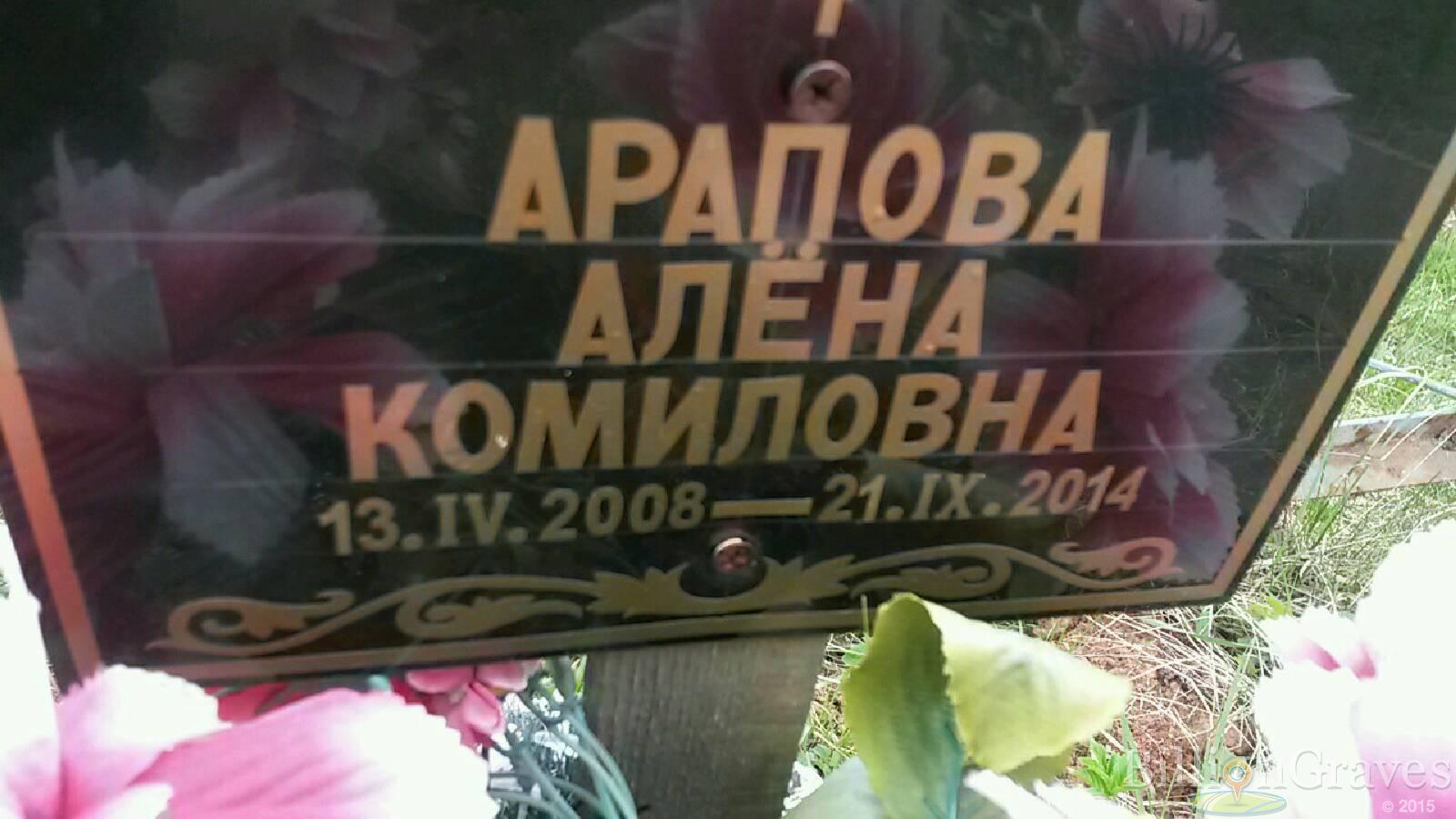 Арапова Алёна Комиловна