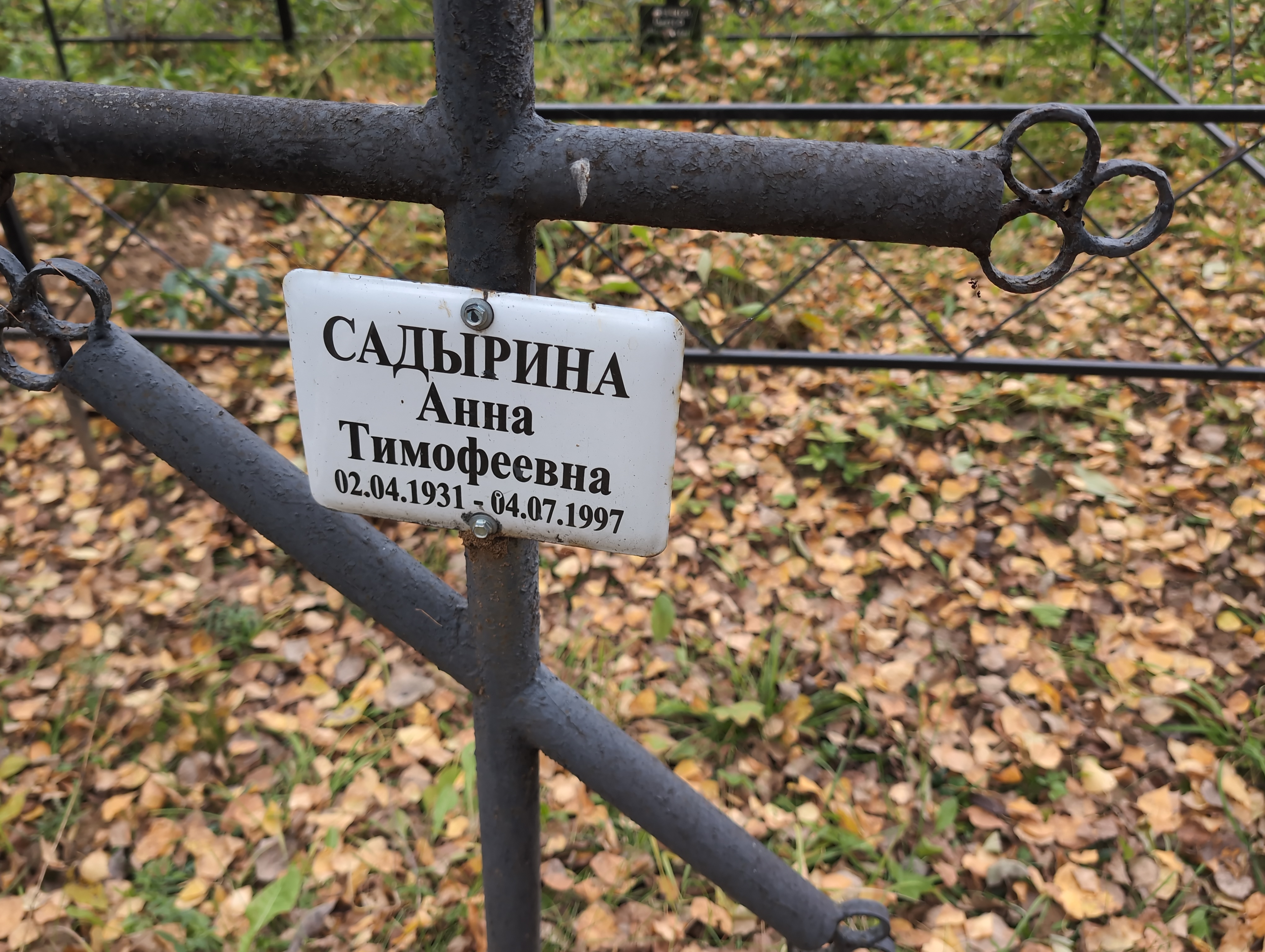 Садырина Анна Тимофеевна