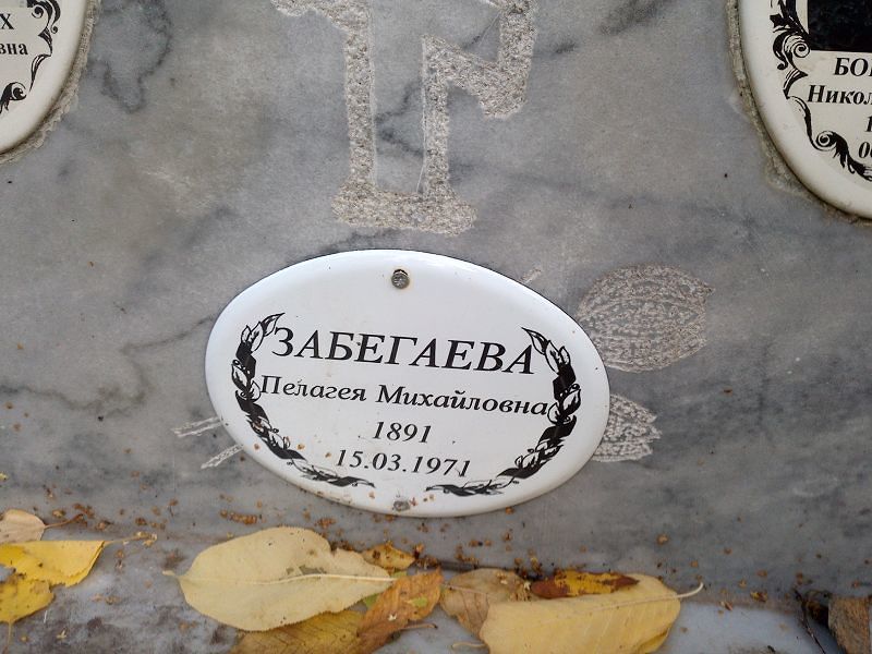 Забегаева Пелагея Михайловна
