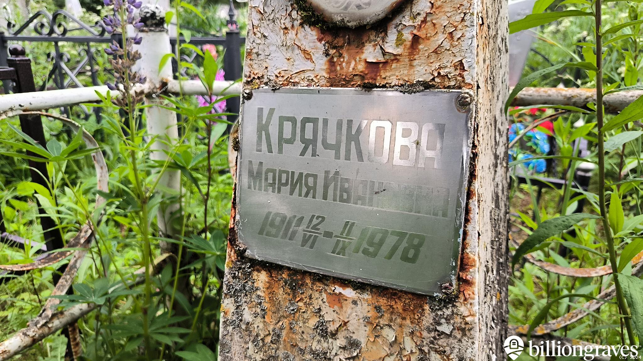 Крячкова Мария Ивановна