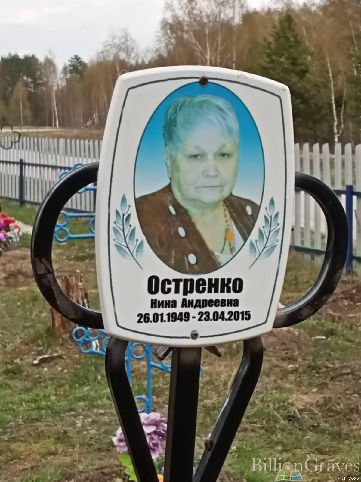Остренко Нина Андреевна