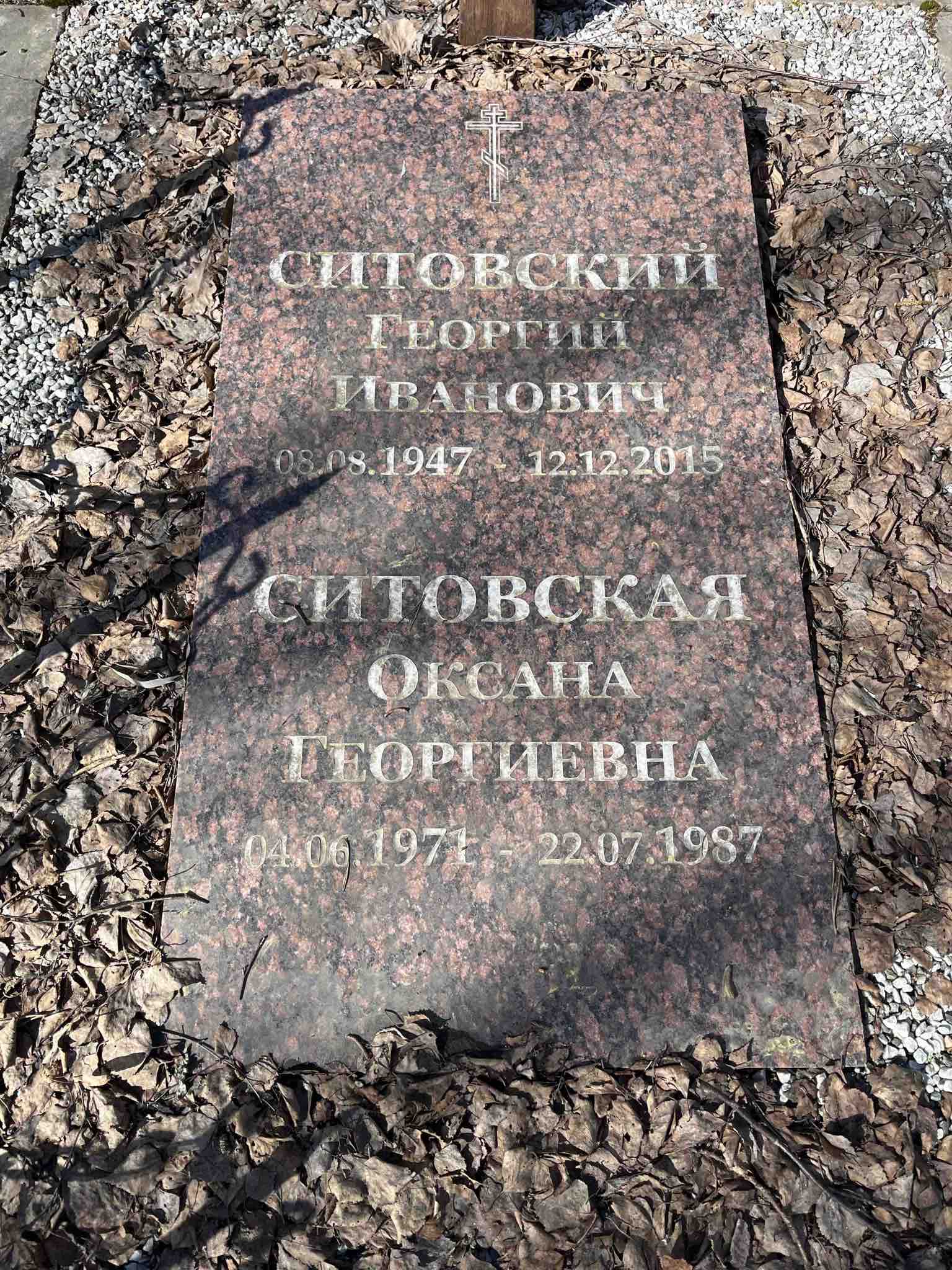Ситовская Оксана Георгиевна