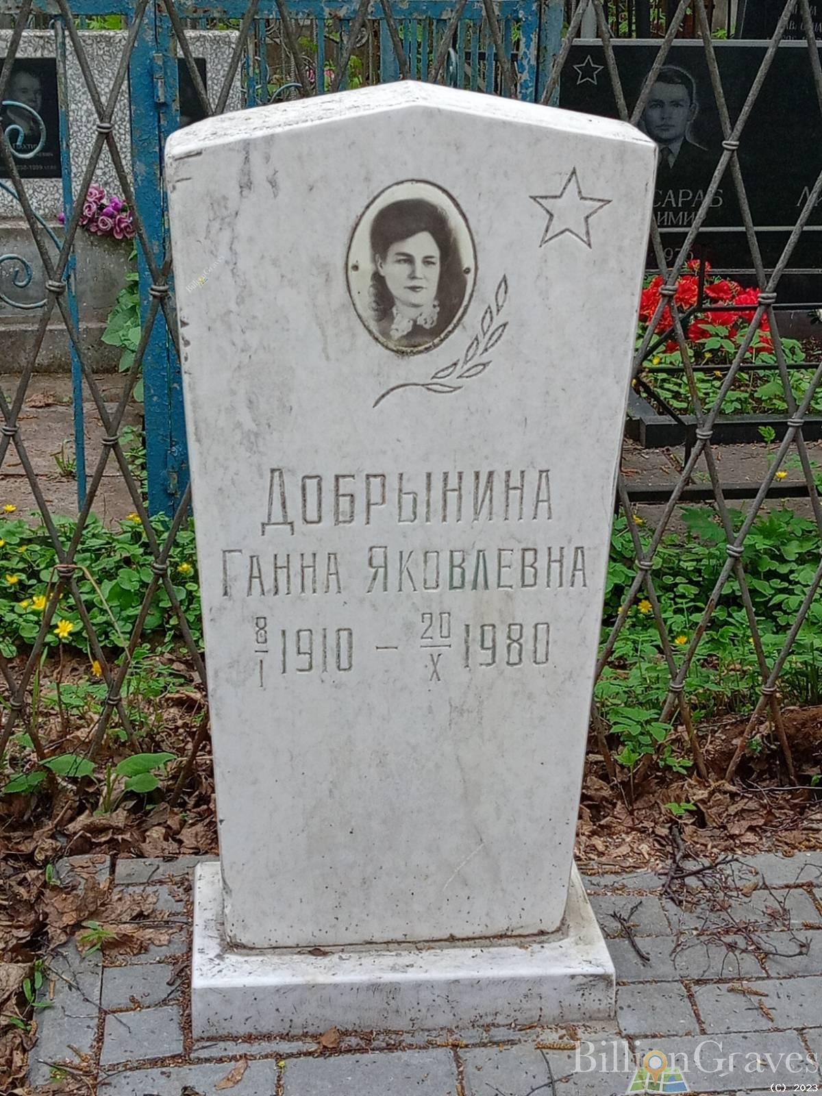 Добрынина Ганна Яковлевна