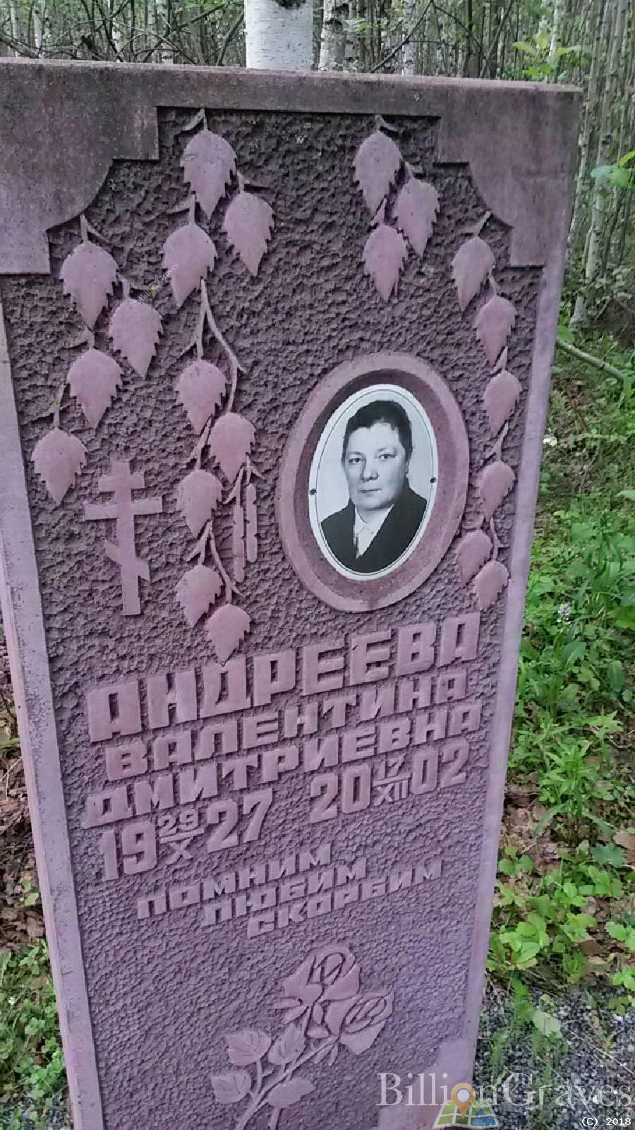 Андреева Валентина Дмитриевна