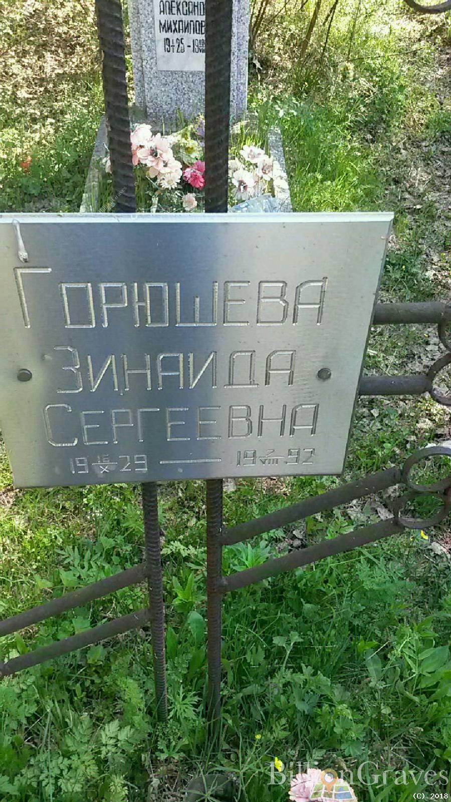 Горюшева Зинаида Сергеевна