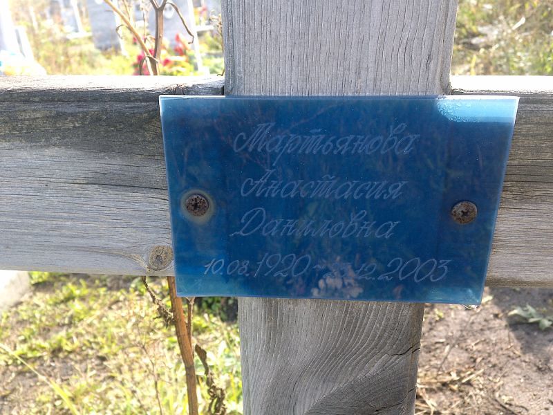 Мартьянова Анастасия Даниловна