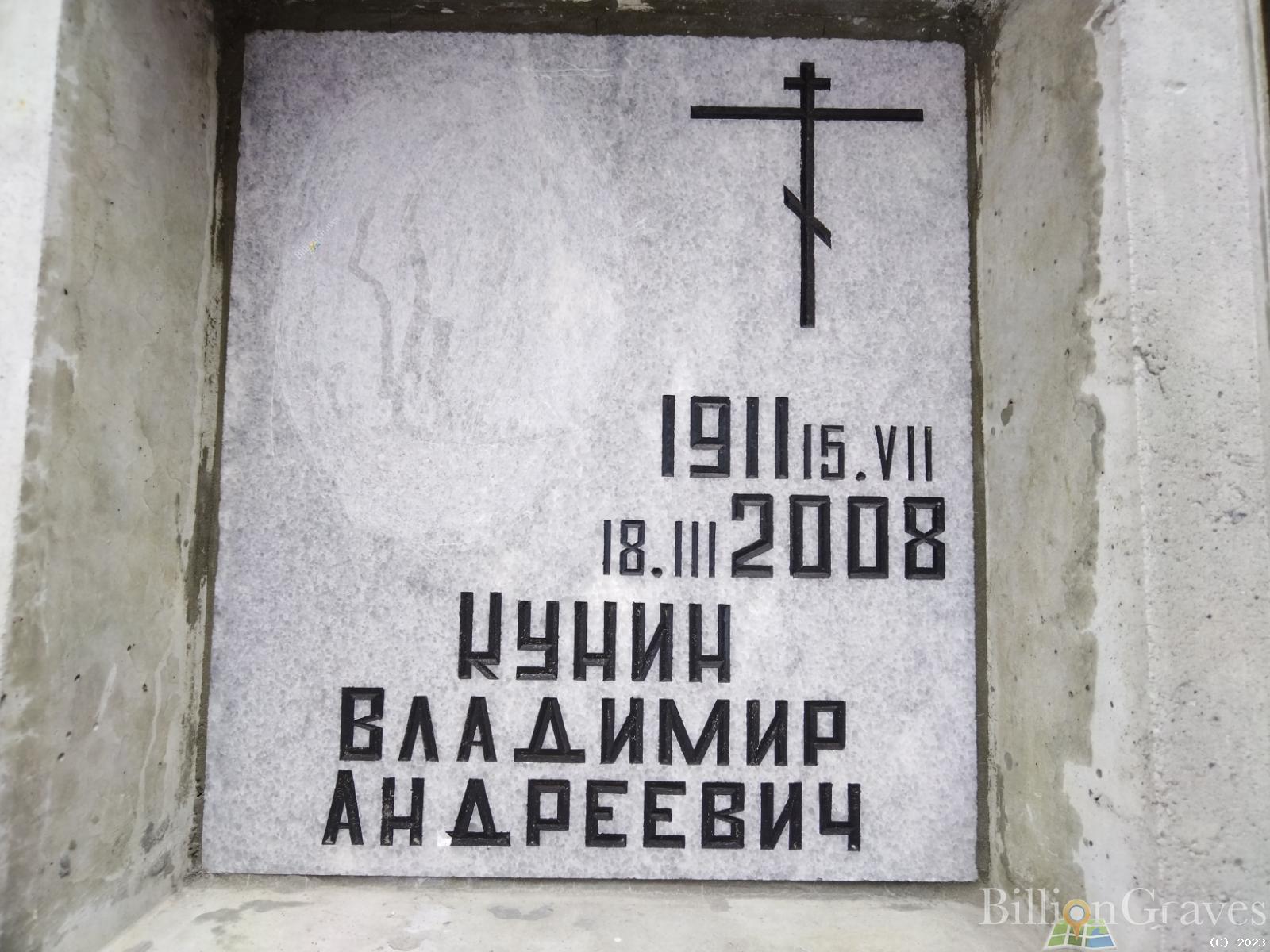 Кунин Владимир Андреевич