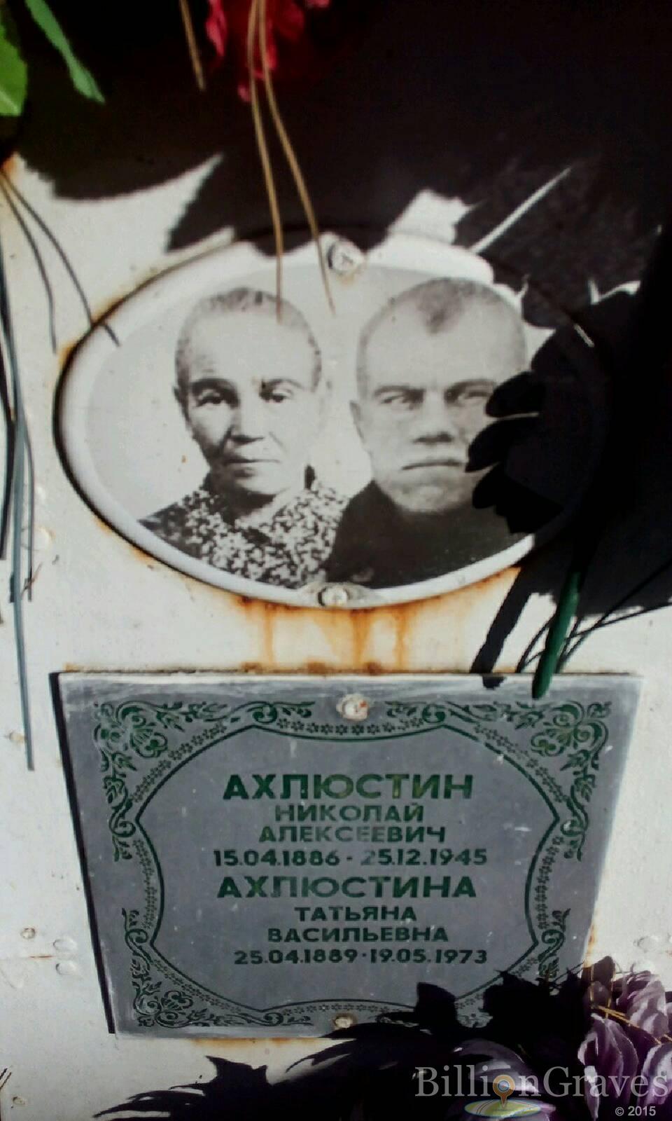 Ахлюстин Николай Алексеевич