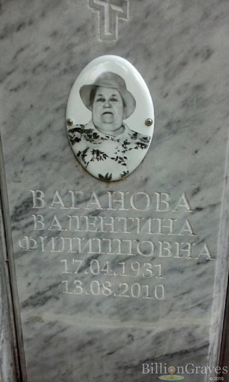 Ваганова Валентина Филипповна