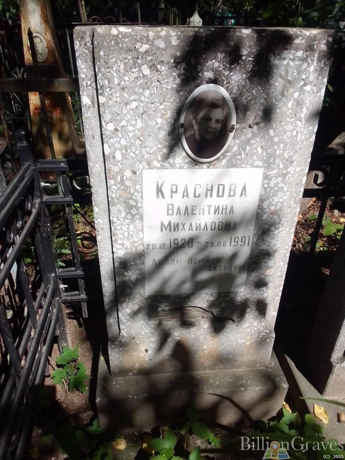 Краснова Валентина Михайловна