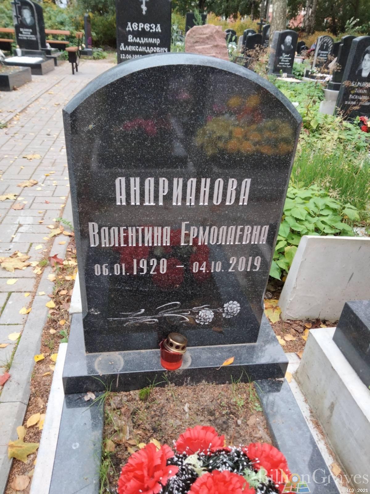 Андрианова Валентина Ермолаевна