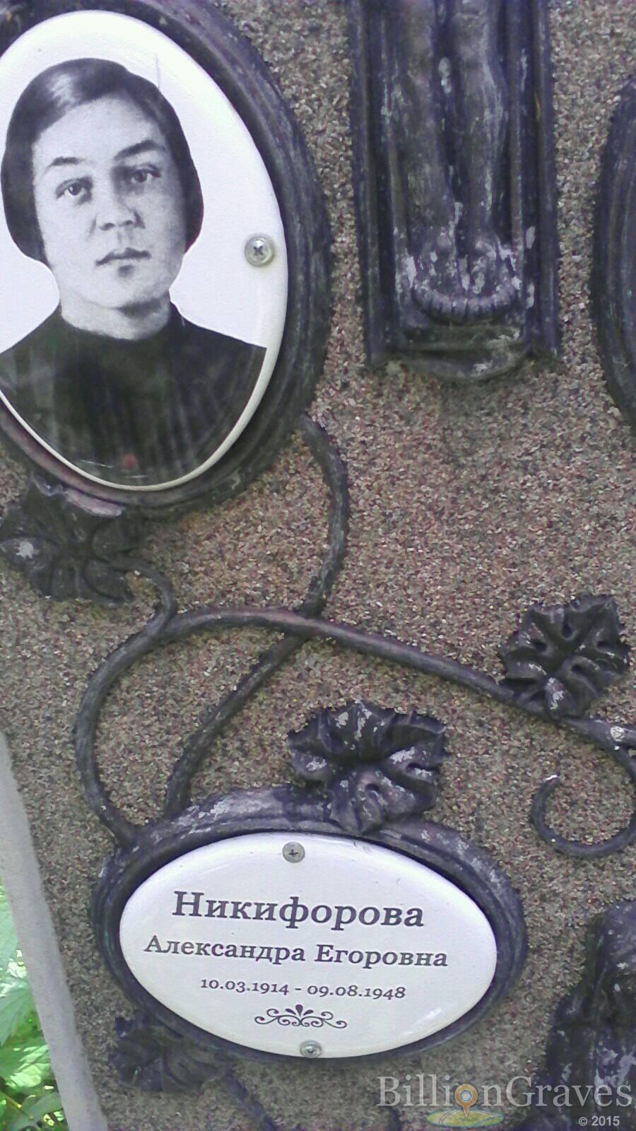 Никифорова Александра Егоровна