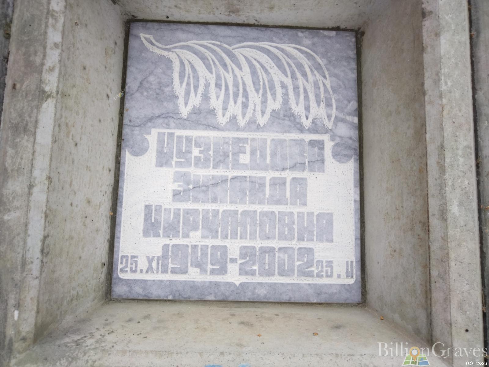 Кузнецова Зинаида Кирилловна