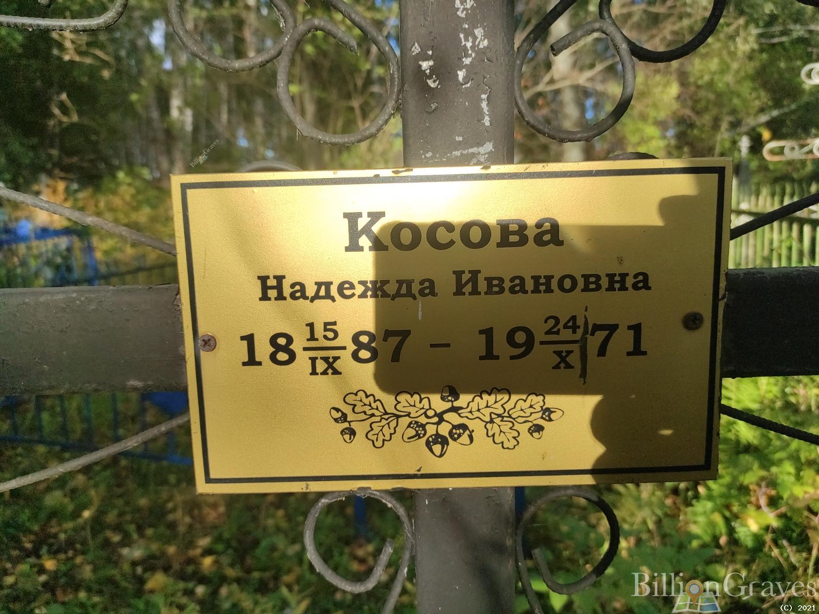 Косова Надежда Ивановна